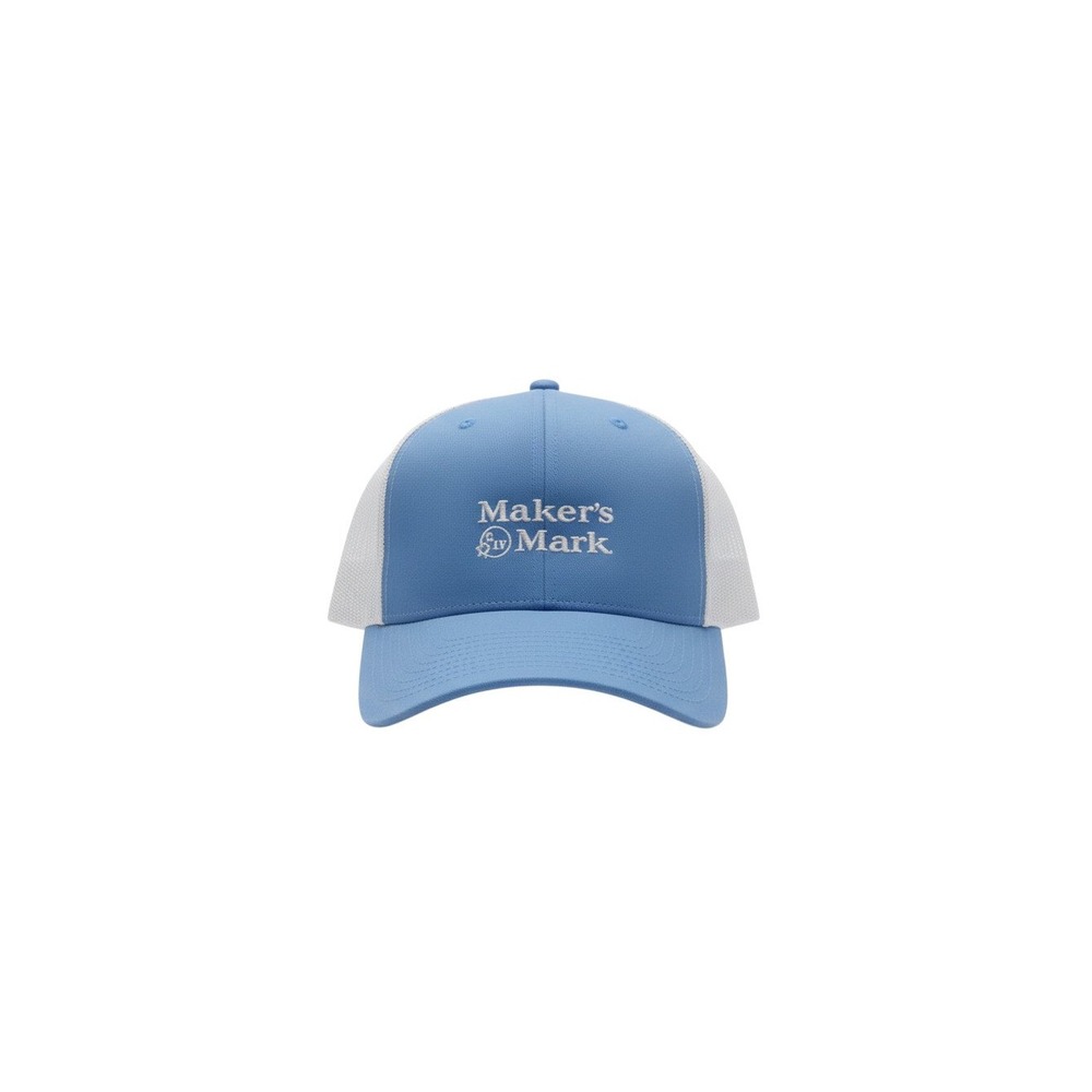 Richardson Maker's Mark Hat Unisex OS Blue White Trucker Snapback Cap 112